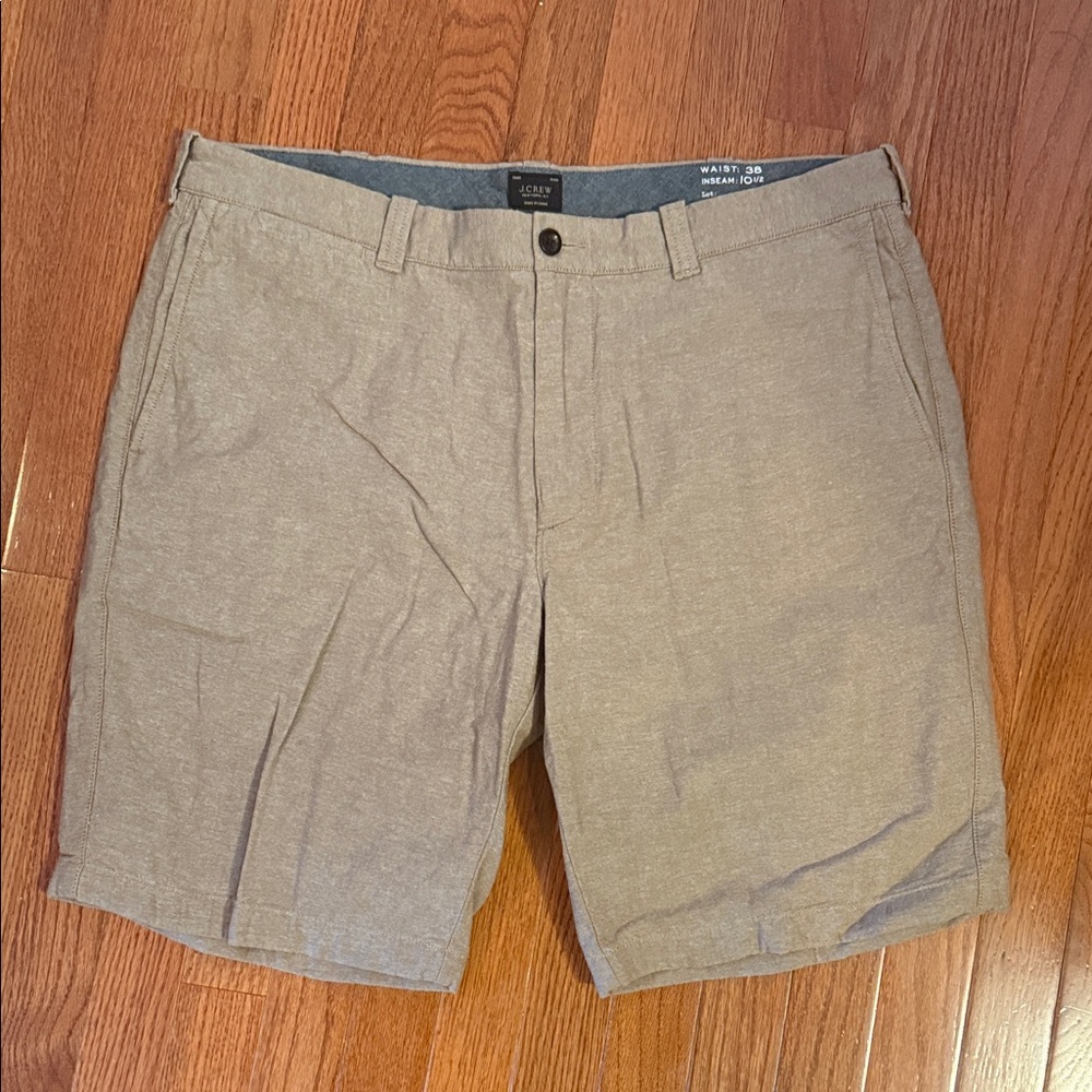 J. Crew Factory Men's Brown Flat Front Shorts